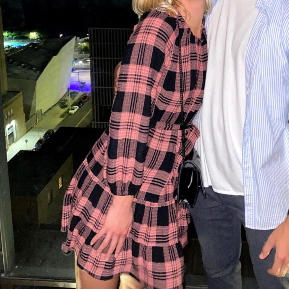 Anthropologie Cloth & Stone Daia Plaid Dress XS